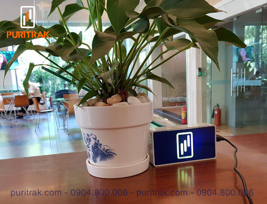 Thiết bị đo chất lượng không khí trong nhà Puritrak được lắp đặt tại nhà khách hàng