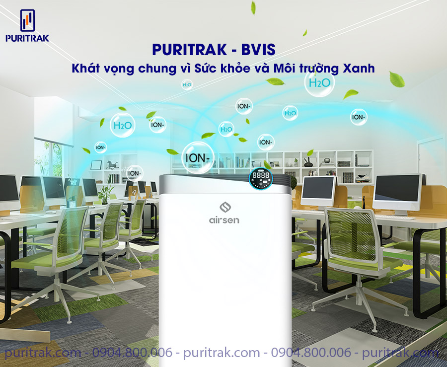 Puritrak lắp đặt máy lọc không khí tại trường BVIS