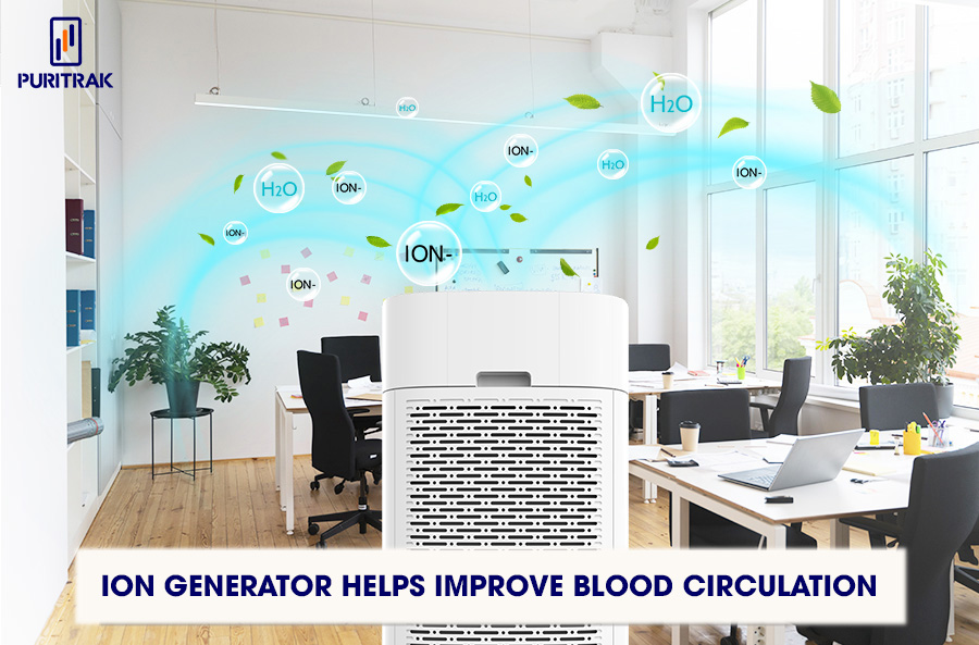 Airsen AS800 air purifier has a built-in Ion generator to help circulate blood
