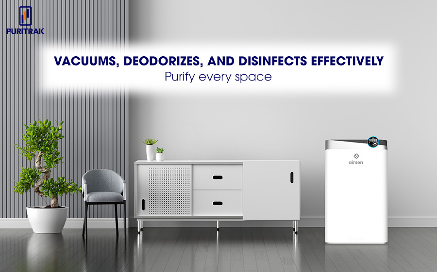 The benefits of an air purifier help eliminate dust and bacteria.