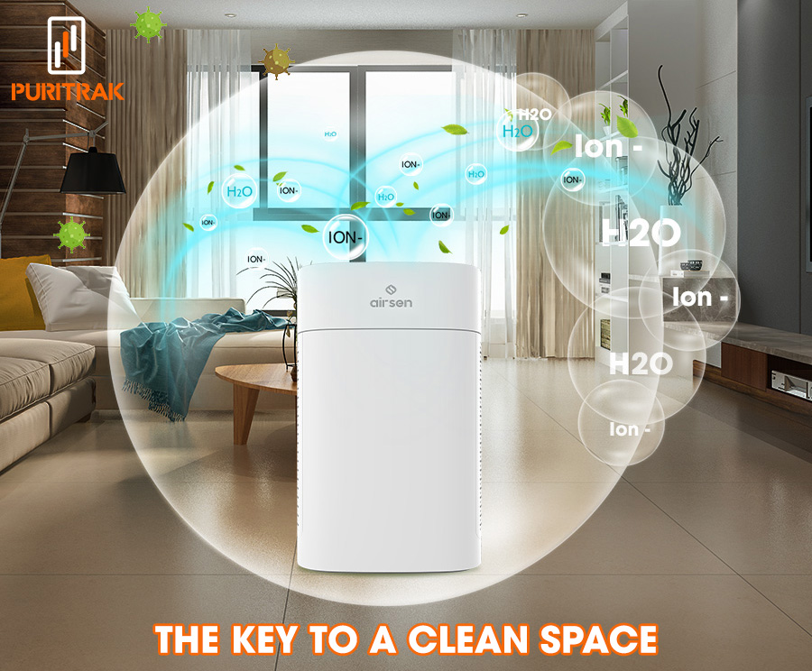 The Airsen AS800 air purifier cleans fine dust in the air up to 99.97%