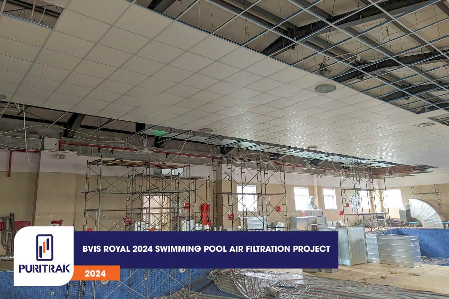 Swimming pool air filtration project at British Vietnamese International School 2024