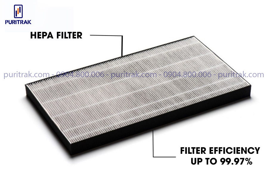 Hepa filter core removes 99.97% of fine dust particles of microscopic size