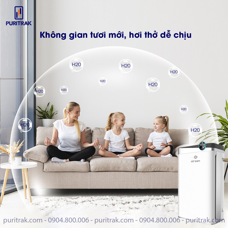 Máy lọc không khí Puritrak sử dụng với mọi không gian và mọi đối tượng